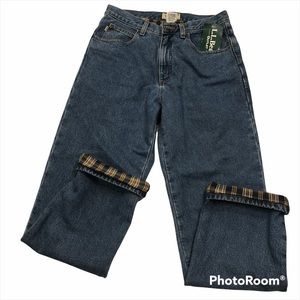 LL Bean Fleece Lined Jeans